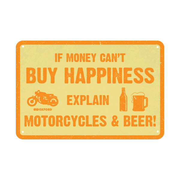 Oxford Oxford Garage Metal Sign BUY HAPPINESS